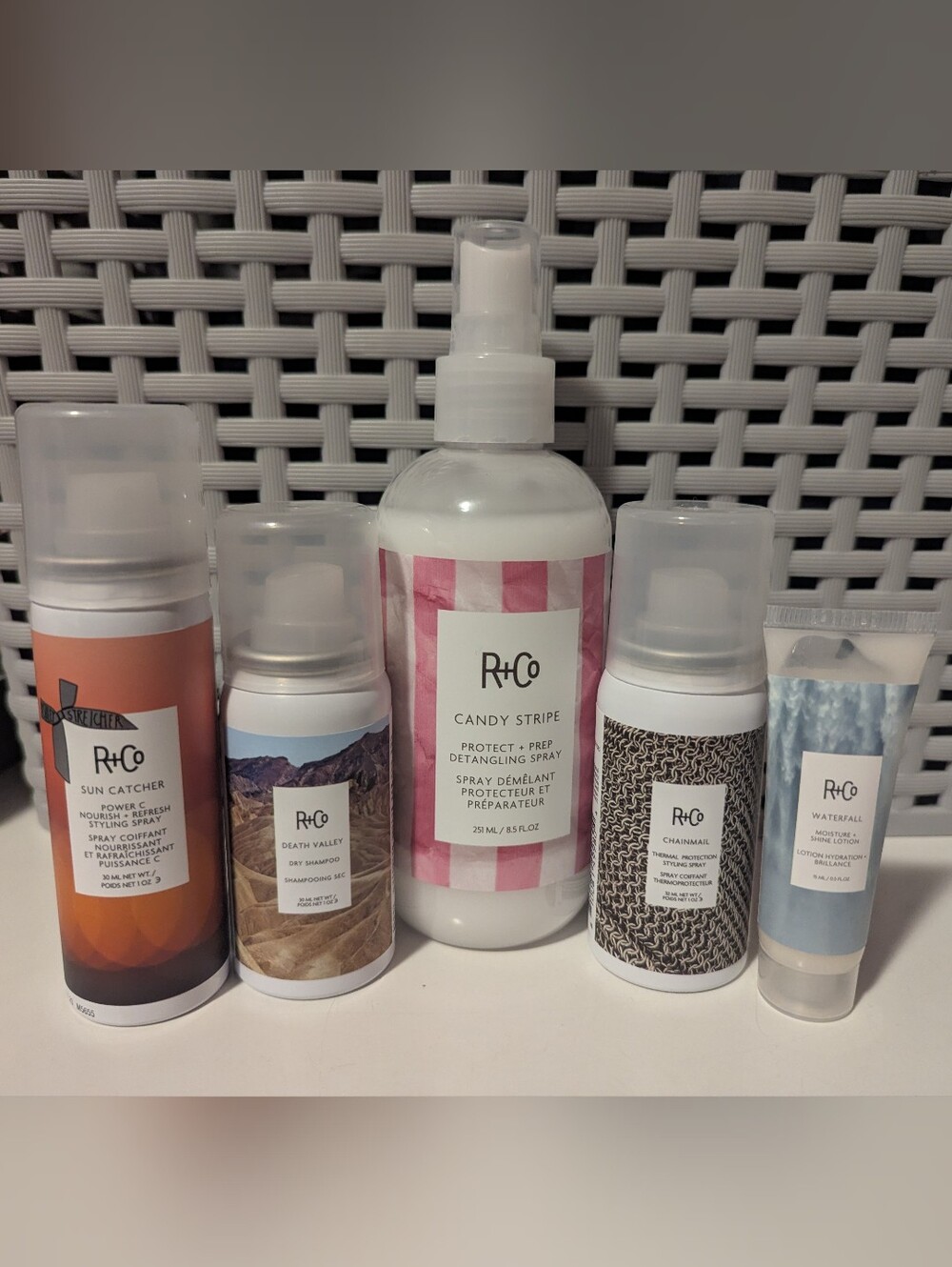 R+Co Candy Stripe & Assorted Travel Spray Set